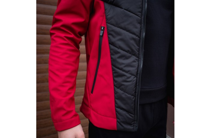 Мужская куртка Rafael (бордово-черная)