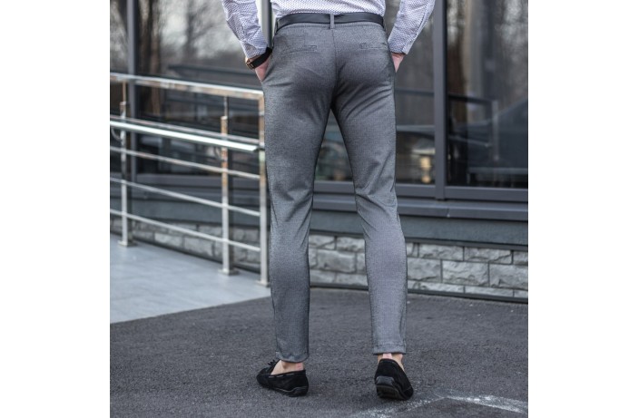 Мужские демисезонные штаны '100%' (елочка)