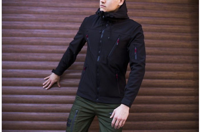 Мужская куртка Korol' Lev (черная)