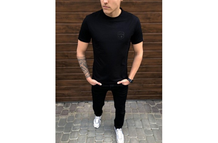 Мужская футболка Peremoga Сherep (черная)