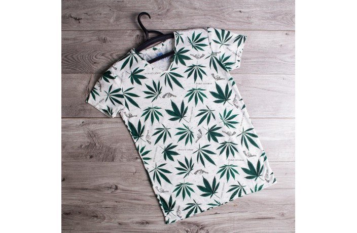 Мужская футболка Cannabis (белая)