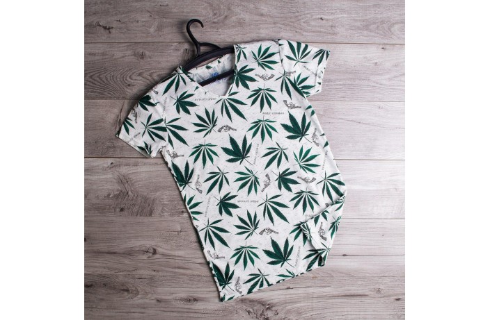 Мужская футболка Cannabis (белая)