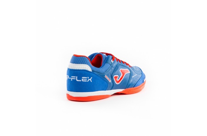 Обувь для зала (футзалки, бампы) сине-оранжевая Joma TOP FLEX
