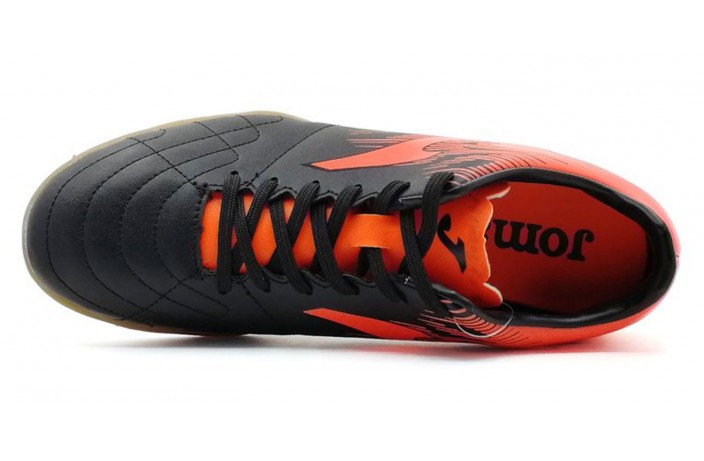 Обувь для зала (футзалки, бампы) черно-оранжевая Joma VULCANO